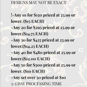 Wholesale prices for the rest of 2019